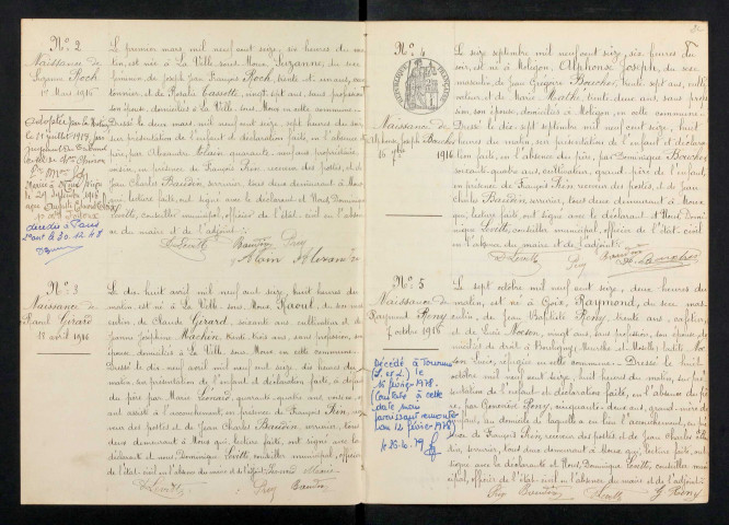 Moux-en-Morvan : actes d'état civil.