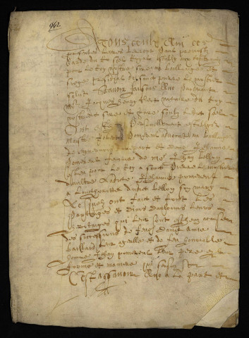 Succession Pommereul. - Héritages Baillard et Pommereul, répartition entre Robert Pommereul avocat et la femme de Bellon élu à Saint-Pierre-le-Moûtier : copie du partage du 2 mai 1590.