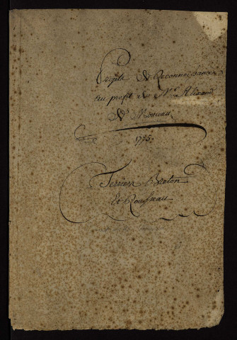 Tenures roturières à Decize et ses environs : terrier.