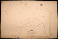 Tracy-sur-Loire, cadastre ancien : plan parcellaire de la section B dite des Girarmes, feuille 2