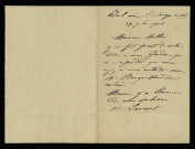 LAVAUT (Et.), à Coulanges-lès-Nevers (Nièvre) : 1 lettre.