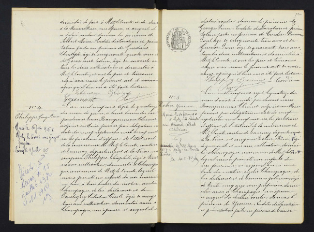 Metz-le-Comte : actes d'état civil.