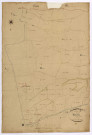 Beaumont-Sardolles, cadastre ancien : plan parcellaire de la section D dite de la Berthiere, feuille 1