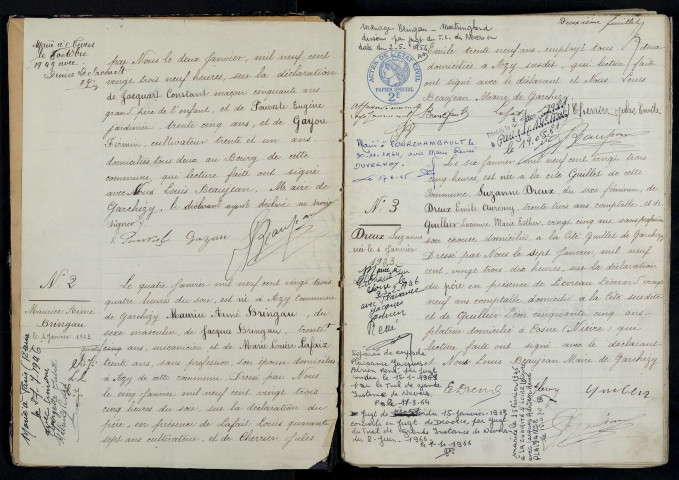 Garchizy : actes d'état civil (naissances).