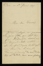 MILLIEN (Th.), cousine d'Achille Millien, domestique à Paris : 4 lettres.