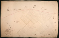 Suilly-la-Tour, cadastre ancien : plan parcellaire de la section D dite de la Buffière, feuille 3