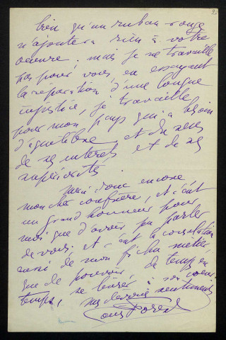 FOREST (Louis), écrivain (1872-1933) : 10 lettres.