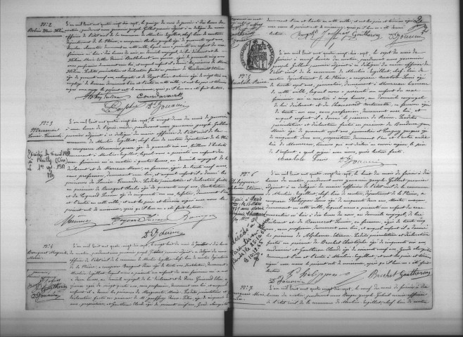 Moulins-Engilbert : actes d'état civil.