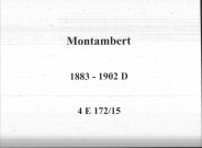 Montambert : actes d'état civil (décès).
