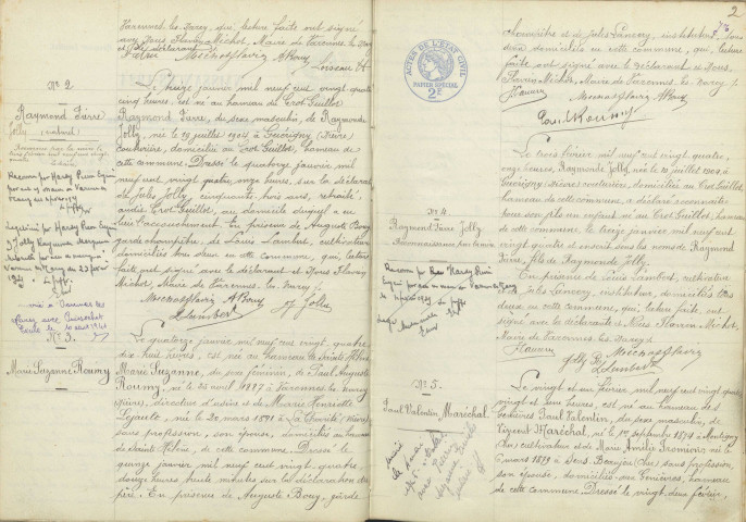 Varennes-lès-Narcy : actes d'état civil.