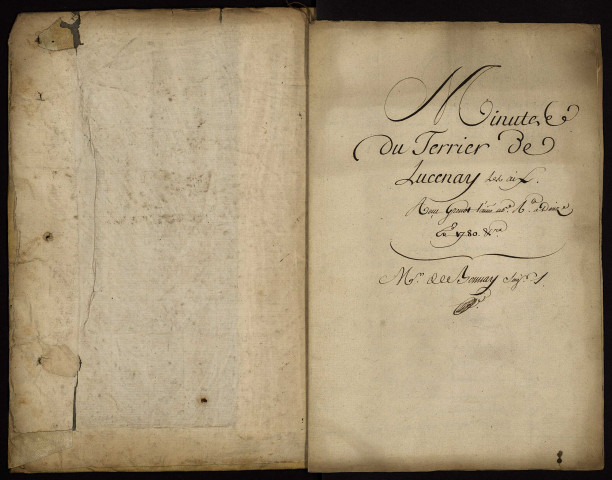 Fief de Lucenay-lès-Aix : terrier avec table nominative.