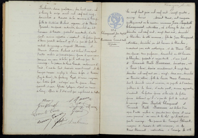 Livry : actes d'état civil.