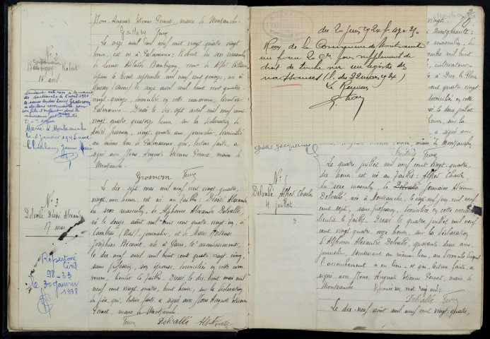 Montsauche-les-Settons : actes d'état civil.