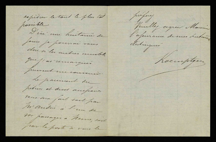 KOEMPTGEN (C.), architecte : 2 lettres.