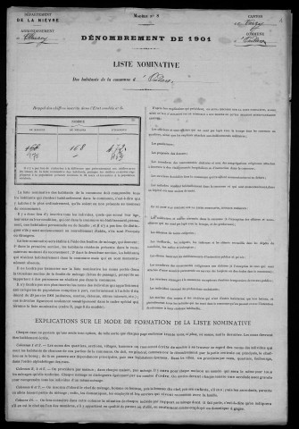 Oudan : recensement de 1901