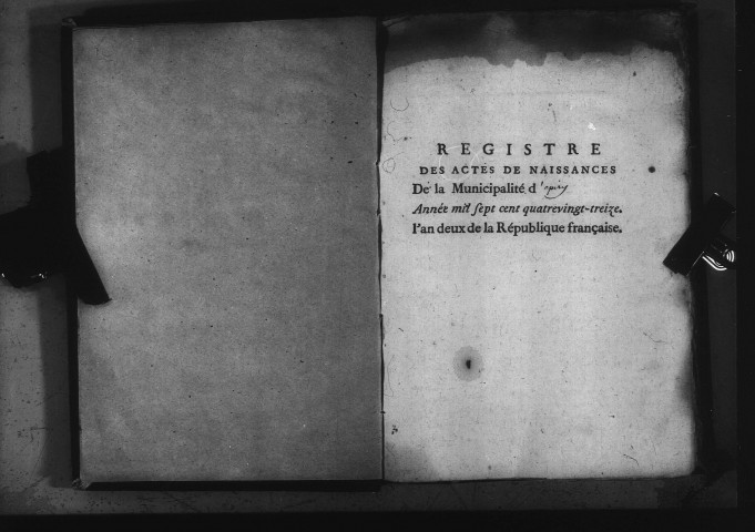 Epiry : actes d'état civil.