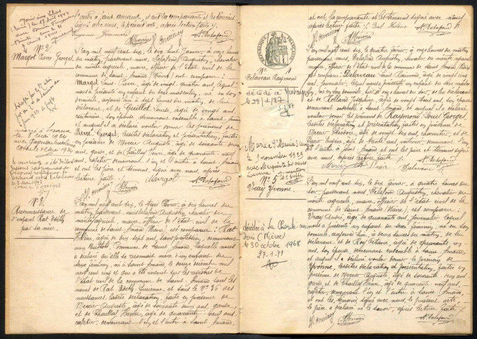 Saint-Amand-en-Puisaye : actes d'état civil.