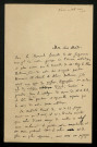 TOYTOT (Ernest de), conservateur du musée de Nevers (1832-1910) : 2 lettres.