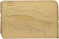Fleury-sur-Loire, cadastre ancien : plan parcellaire de la section A dite de la Motte Farchat, feuilles 1 et 2, annexe