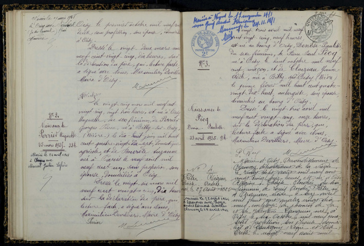 Oisy : actes d'état civil.