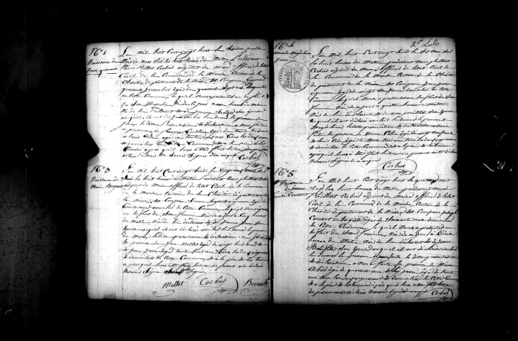 La Marche : actes d'état civil.