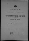 Nevers, Quartier de Nièvre, 11e section : recensement de 1911