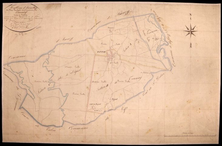 Tannay, cadastre ancien : tableau d'assemblage