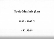 La Nocle-Maulaix : actes d'état civil (naissances).
