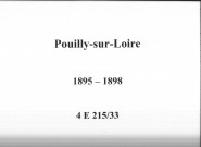Pouilly-sur-Loire : actes d'état civil.