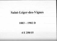Saint-Léger-des-Vignes : actes d'état civil (décès).