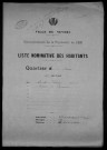 Nevers, Quartier de la Barre, 11e section : recensement de 1926