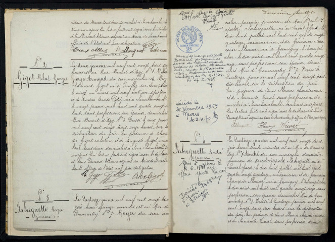 Fourchambault : actes d'état civil (naissances).