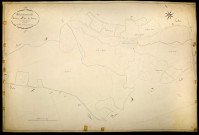 Montsauche-les-Settons, cadastre ancien : plan parcellaire de la section A dite du Bourg, feuille 6