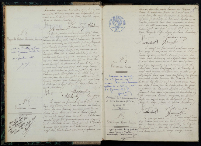 Saint-Andelain : actes d'état civil.