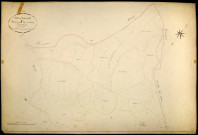Montsauche-les-Settons, cadastre ancien : plan parcellaire de la section A dite du Bourg, feuille 4