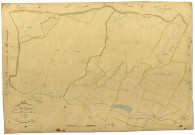 Dun-les-Places, cadastre ancien : plan parcellaire de la section E dite du Parc, feuille 1