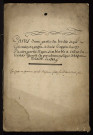Tenures personnelles à Decize et ses environs : terrier figuratif, liste des reconnaissances des terres du lieu Perot en la paroisse Saint-Aré de Decize.