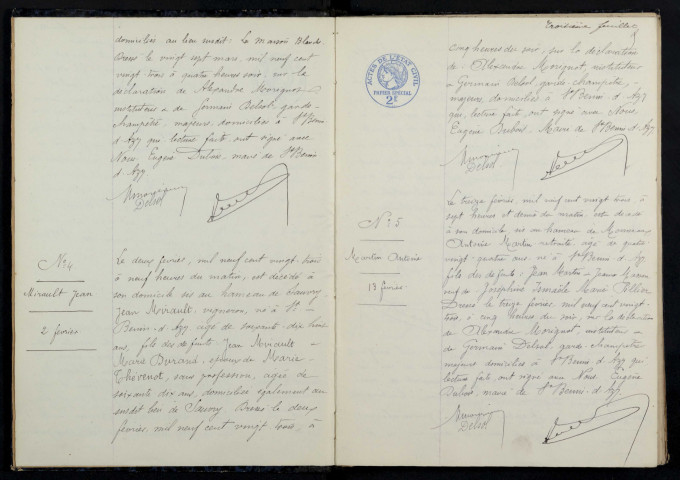 Saint-Benin-d'Azy : actes d'état civil (décès).