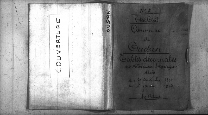 Oudan : tables décennales.