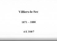 Villiers-le-Sec : actes d'état civil.