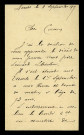 LHÉRITIER (Jean), fils de Léonard Lhéritier, cousin d'Achille Millien (1872-1964) : 1 lettre.