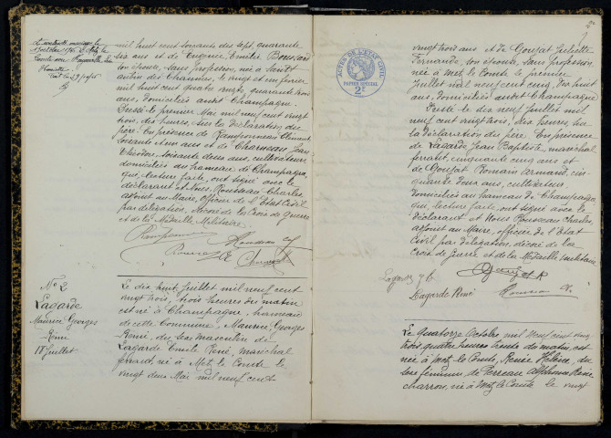 Metz-le-Comte : actes d'état civil.