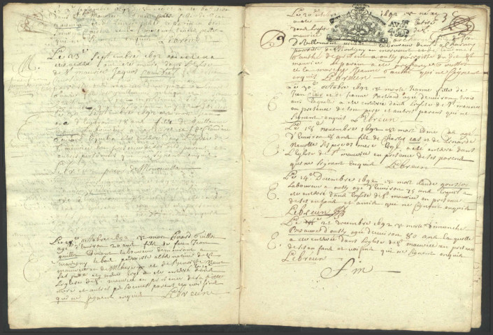 Montreuillon : registres paroissiaux.