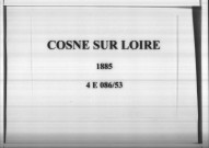 Cosne-sur-Loire : actes d'état civil.