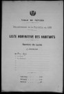 Nevers, Section de Loire, 2e sous-section : recensement de 1906