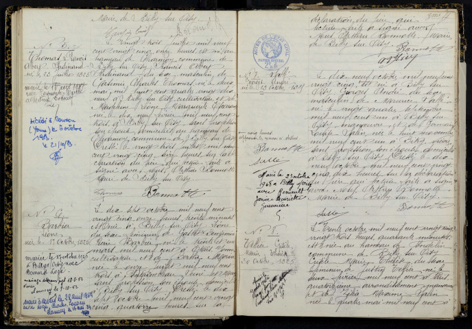 Billy-sur-Oisy : actes d'état civil.