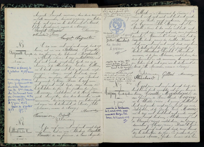 Narcy : actes d'état civil.