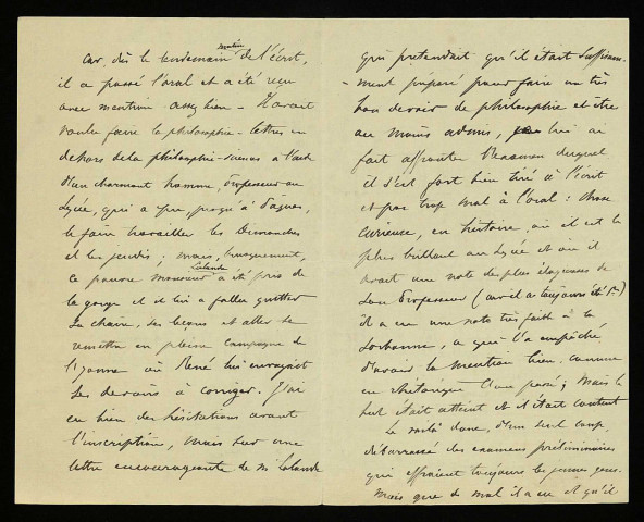 BROSSARD (Maurice), né à Beaumont-la-Ferrière, ingénieur au P.L.M. (1841-1919) : 175 lettres.