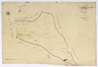 Beaumont-la-Ferrière, cadastre ancien : plan parcellaire de la section B dite de Beaumont, feuille 2