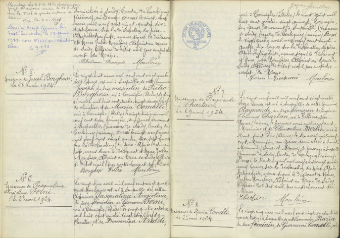 Sardy-lès-Épiry : actes d'état civil.